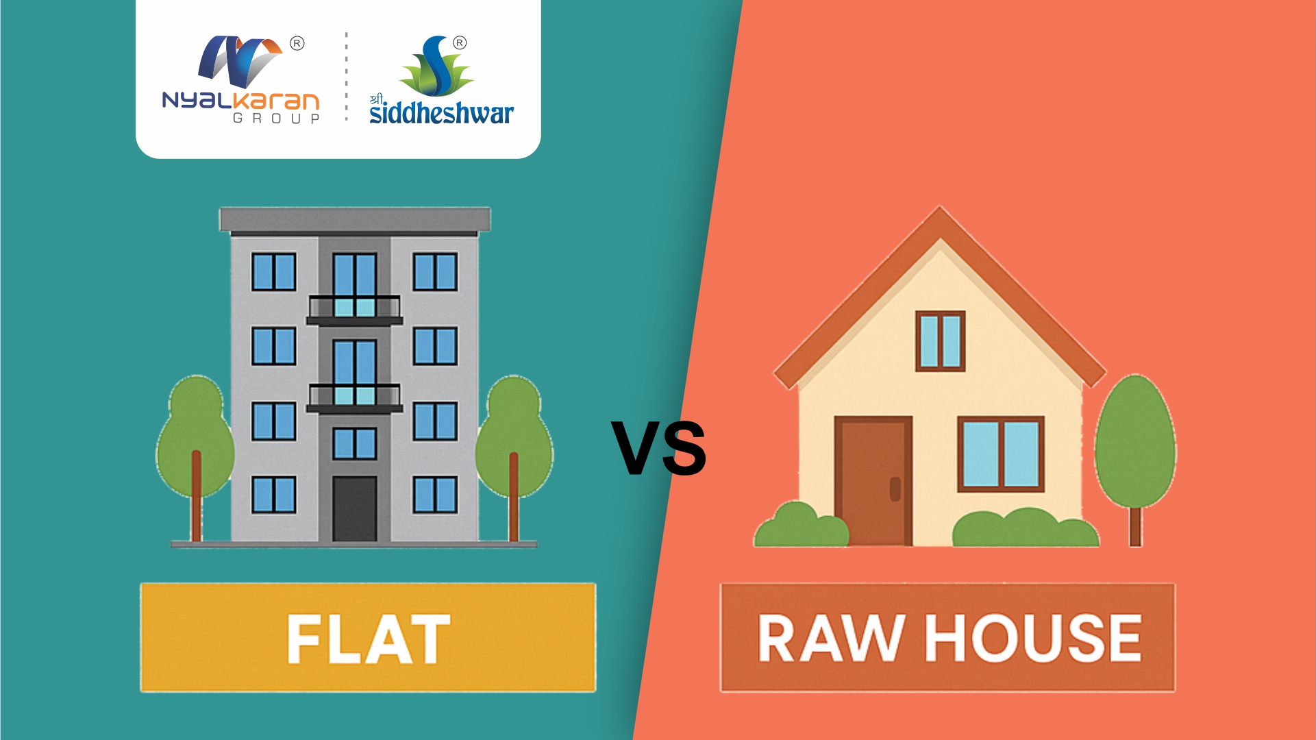 Flat vs Raw House Comparison in Vadodara – Pros and Cons