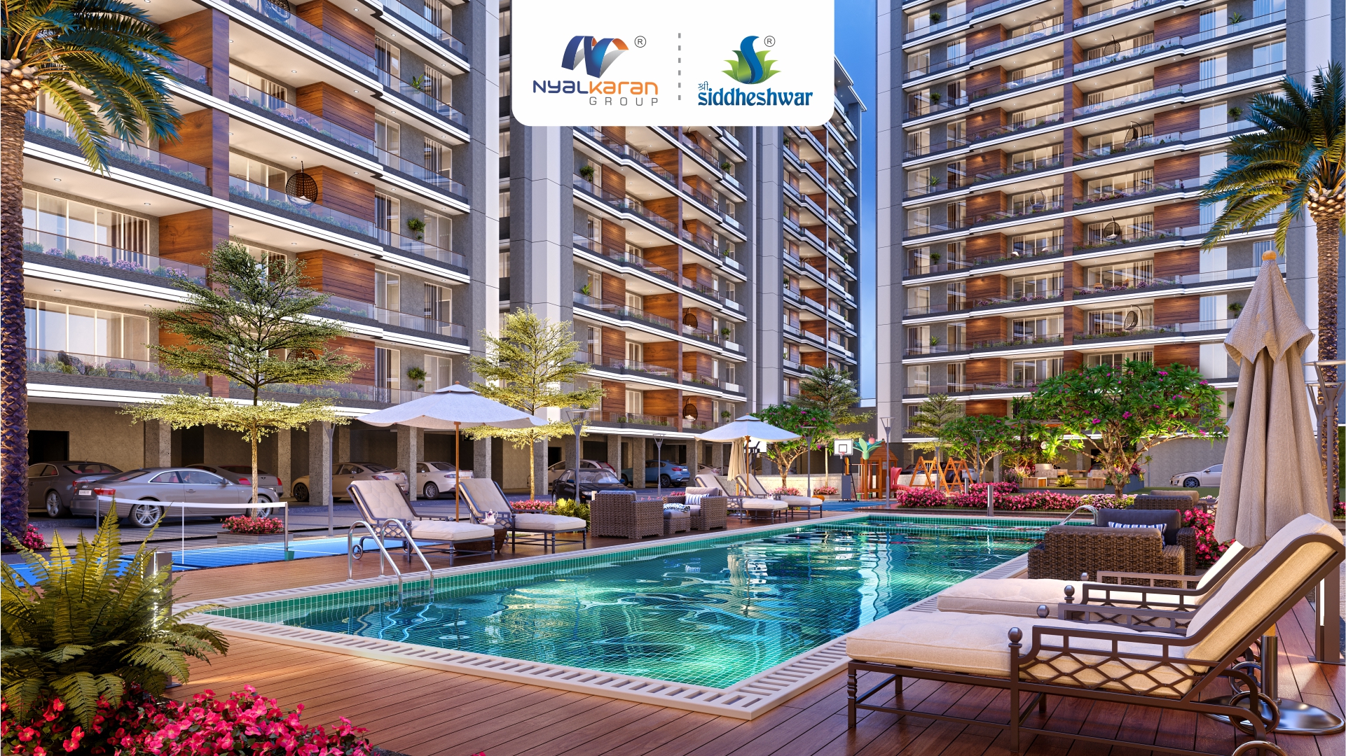 Spacious 3 BHK and 4 BHK luxury flats in Harni Vadodara with modern amenities and family-friendly living spaces.