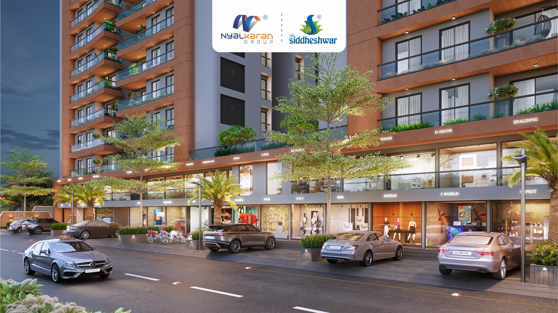Image Alt Tag (70 Characters) Commercial Shops at Shree Siddheshwar Highline Gotri Vadodara