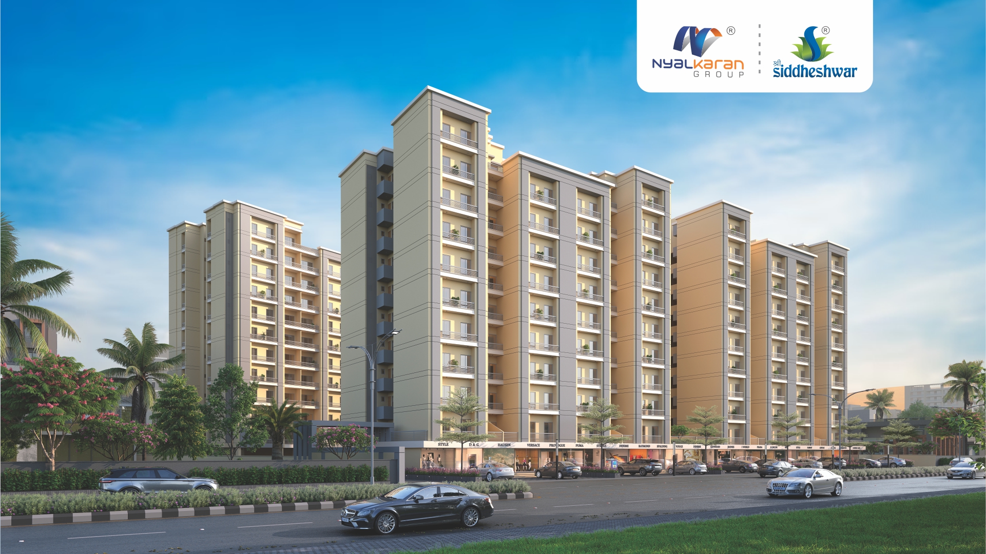 Modern 2 BHK and 3 BHK premium flats on New VIP Road Vadodara