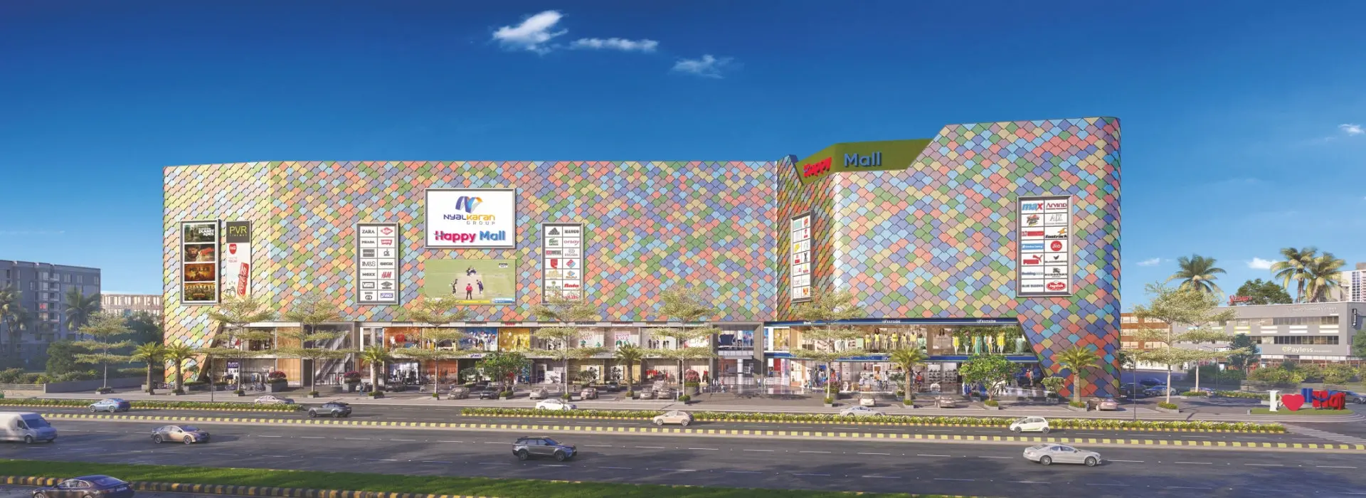 Largest mall in vadodara - Happy Mall
