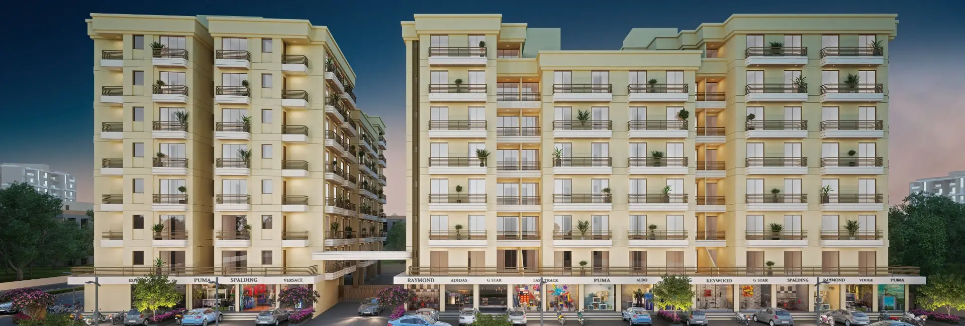 2,3 and 4BHK Premium Flats and Shops in Harni, Vadodara -Shree Siddheshwar Highdeck