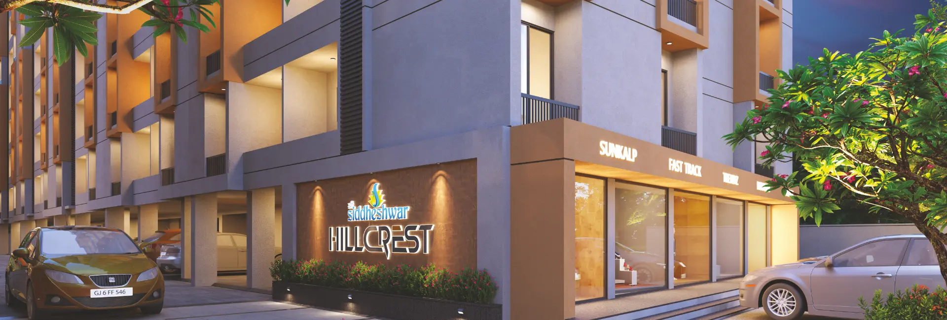 2 & 3 Bhk luxurious flats in bapod, Vadodara - Shree Siddheshwar Hillcrest