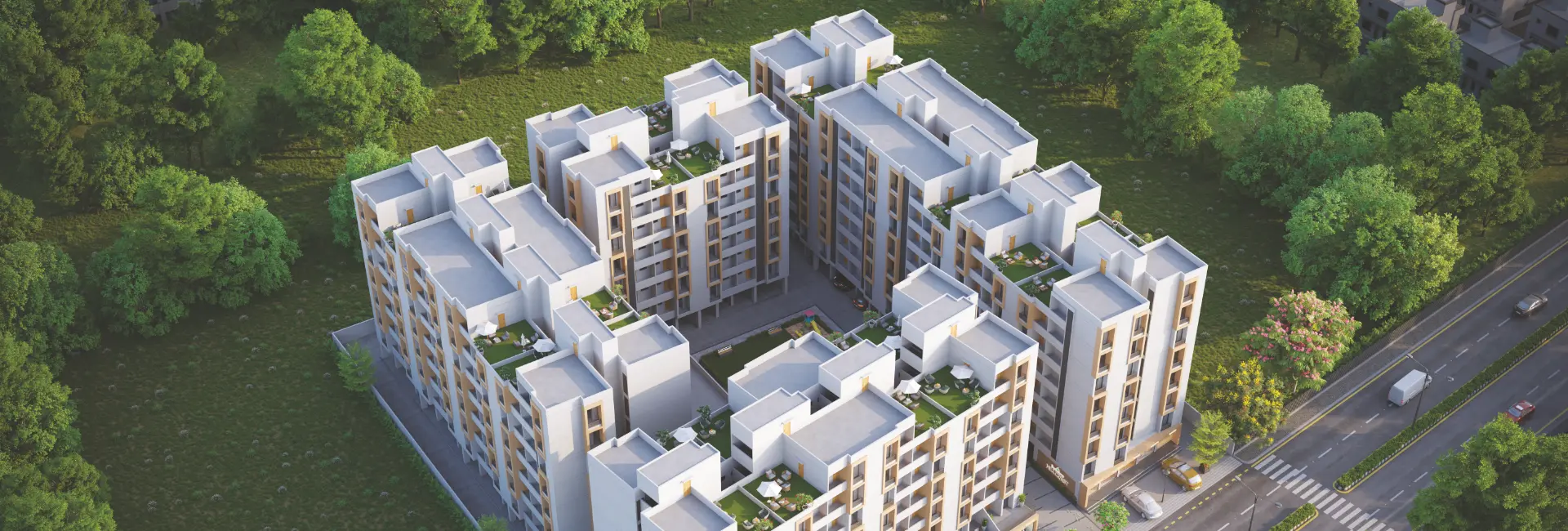 Shop, 2 & 3 Bhk flats in bapod, Vadodara - Shree Siddheshwar Hillcrest