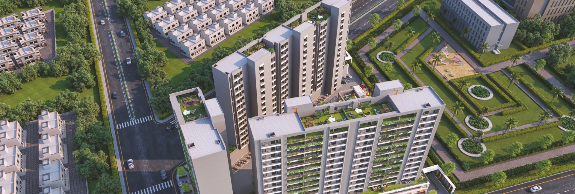 Exterior View of Shree Siddheshwar Hollyhock Apartments